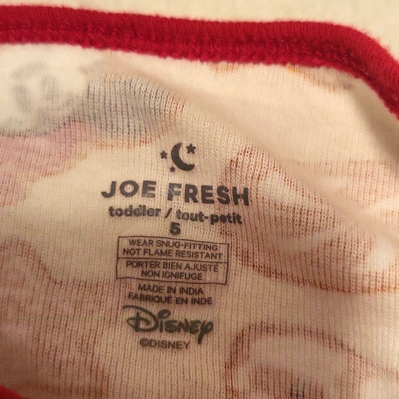 Disney Mickey & Minnie holiday theme snug fitting two piece pajama set - Picture 2 of 3